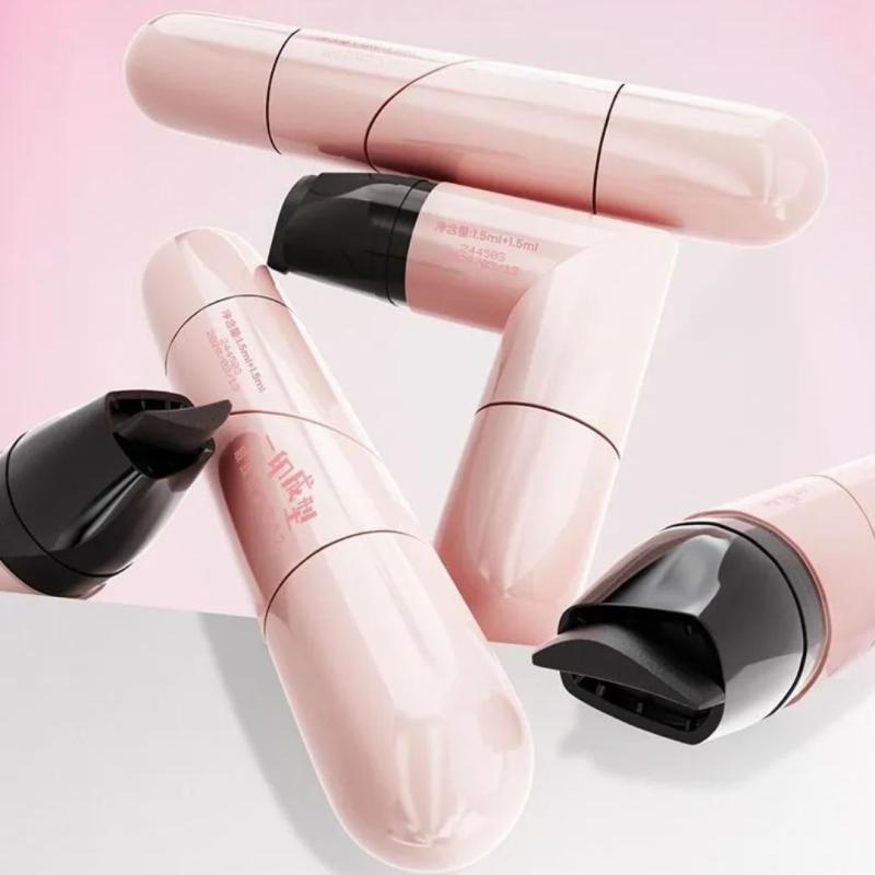 Двойной аппликатор для глаз Устойчив к воде и поту Штамп для идеальных стрелок Для начинающих