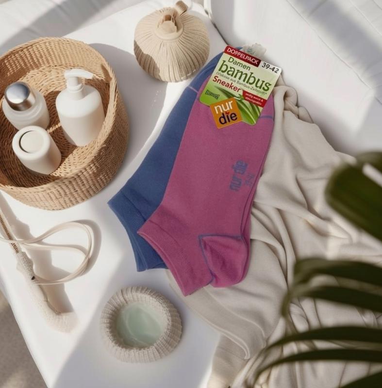 Укорочённые носки с бамбуковым волокном Bamboo sneaker sock 2 set damer Укорочённые носки с бамбуковым волокном Bamboo sneaker sock 2 set damer