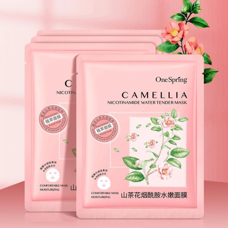 ONE SPRING Маска для лица с экстрактом камелии, алоэ и женьшеня ONE SPRING Маска для лица с экстрактом камелии, алоэ и женьшеня