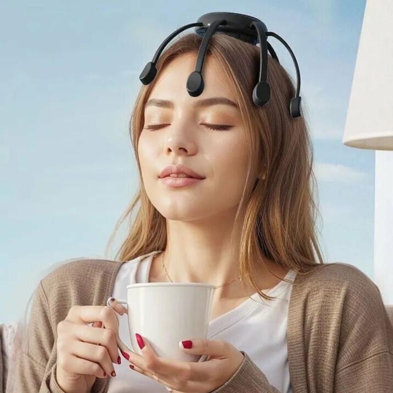 Вибрационный массажёр для головы 8 щупалец/электрический осьминог мурашка