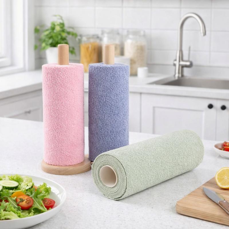Кухонные салфетки из микрофибры в рулоне