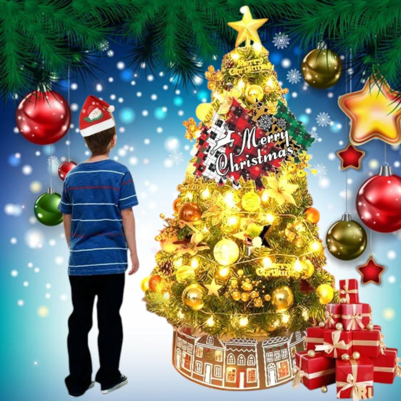 Рождественская елка-воротник в виде пряничного домика