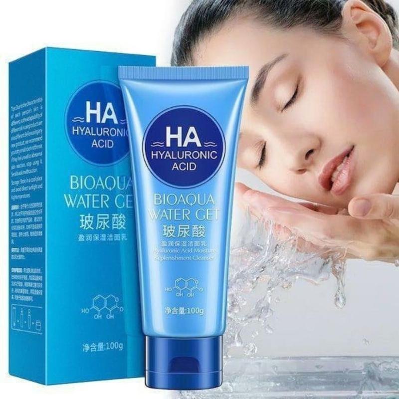 BIOAQUA Пенка для умывания с гиалуроновой кислотой HA Hyaluronic Acid Water Get, 100г BIOAQUA Пенка для умывания с гиалуроновой кислотой HA Hyaluronic Acid Water Get, 100г