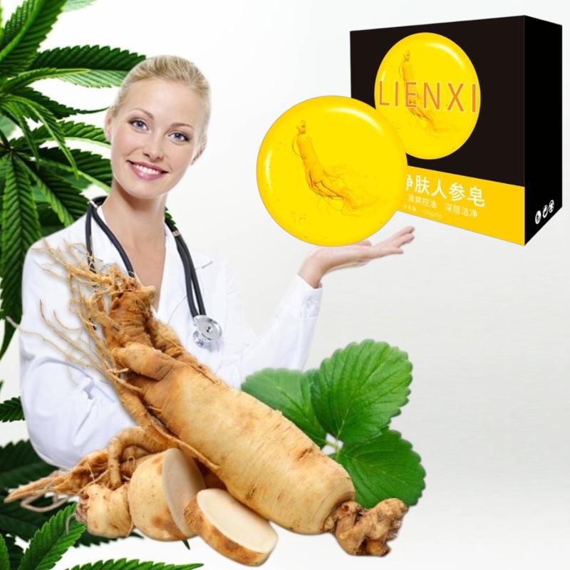 LIENXI Натуральное мыло с корнем женьшеня LIENXI Натуральное мыло с корнем женьшеня