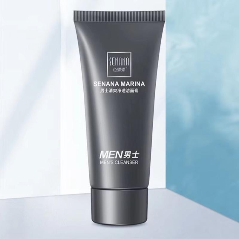 SENANA  MARINA Гель-пенка для умывания лица для мужчин, с витамином С очищение и сужение пор 60 г SENANA  MARINA Гель-пенка для умывания лица для мужчин, с витамином С очищение и сужение пор 60 г