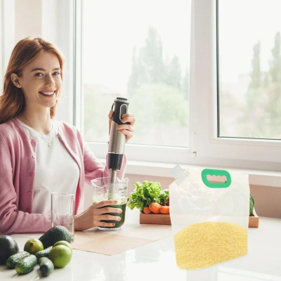 Многоразовые пакеты для хранения круп 23*25 см 1,5 литра