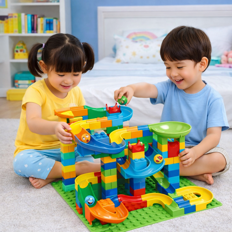 Конструктор веселые горки 514 деталей.