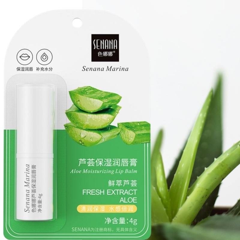 SENANA MARINA  Бальзам  помада для губ с экстрактом Алоэ вера