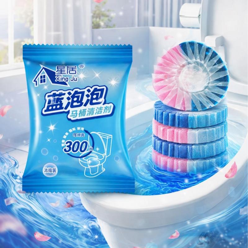 Средство для удаления накипи и антибактериальное средство для чистки унитаза.