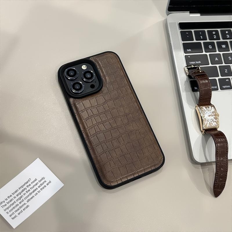 Модный чехол для телефона с текстурой крокодила для IPhone  12 Pro Модный чехол для телефона с текстурой крокодила для IPhone  12 Pro