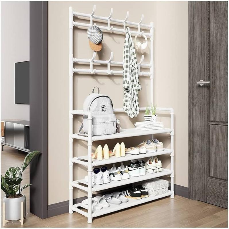 Металлическая вешалка для одежды и обуви ,4 яруса