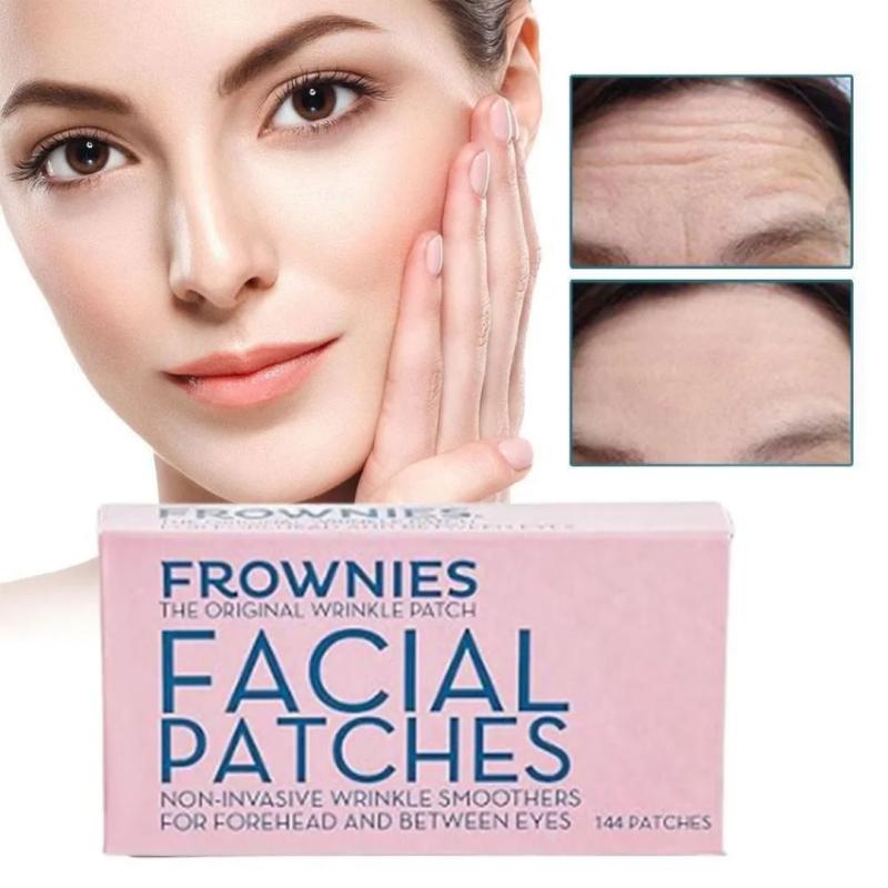 Патчи от морщин, 144 шт, прямоугольные, лифтинг-эффект, для лба и носогубных складокFrownies Facial Patches