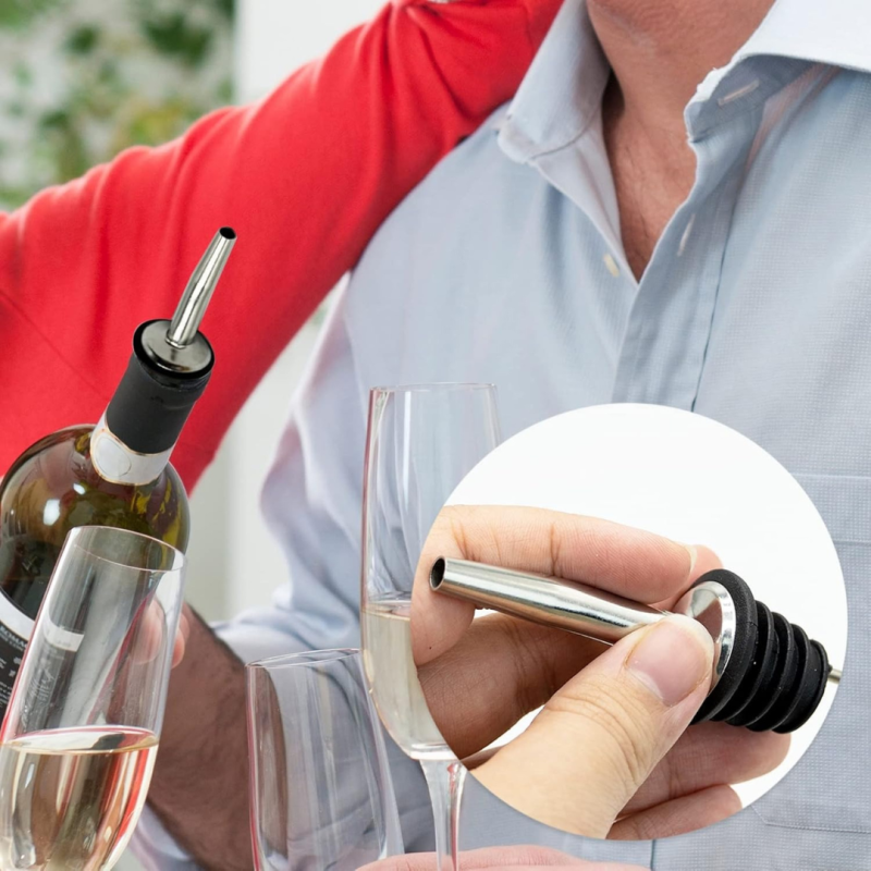 Гейзер барный для бутылок металлический CGPro, нержавеющая сталь / резина