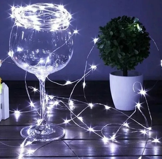 Гирлянда Роса белая 5 метров