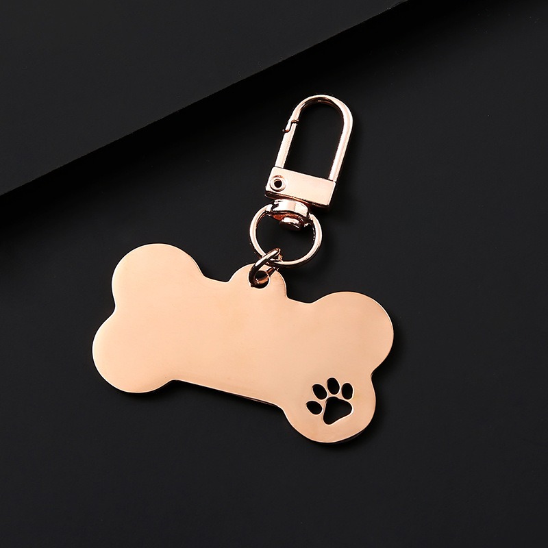 Адресник с гравировкой для собак и кошек из нержавеющей стали