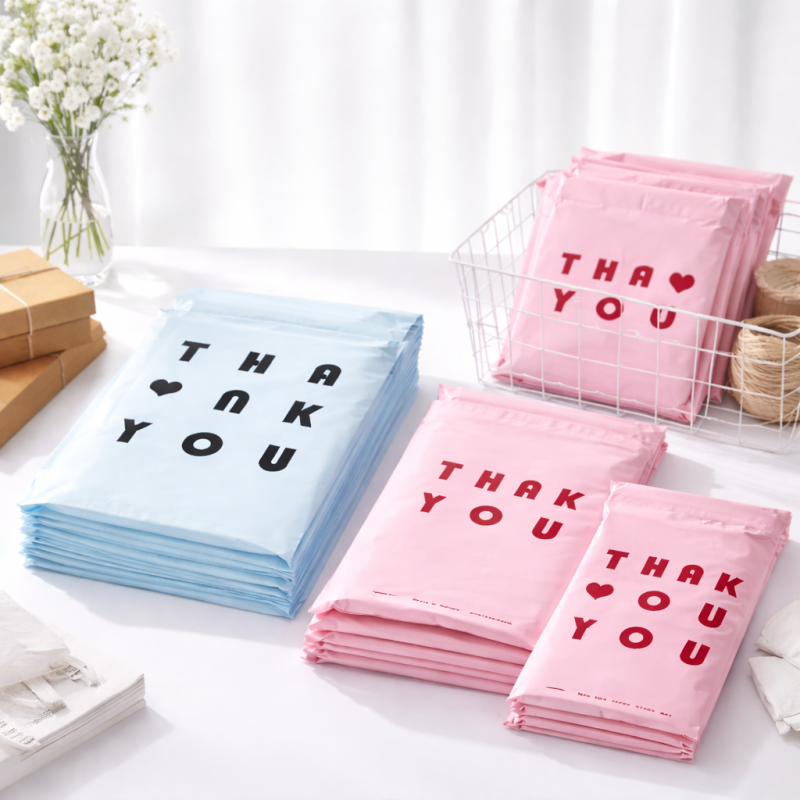 Полиэтиленовый пакет для рассылки с надписью «Thank You»
