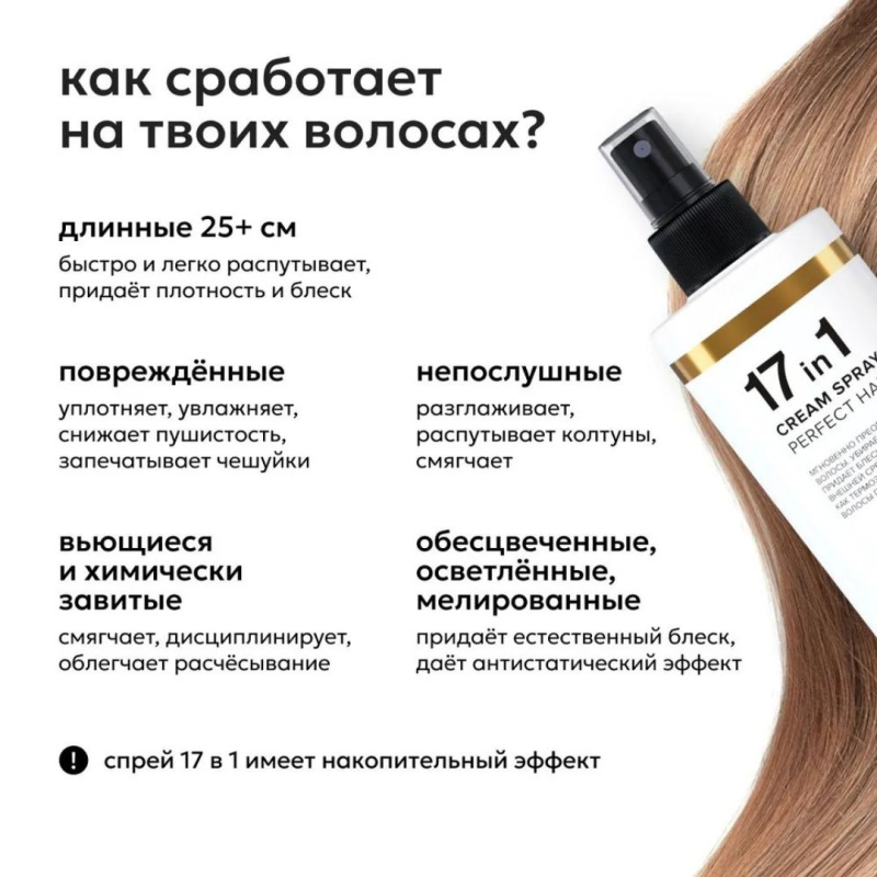 Спрей для волос BONVITA 17-в-1 Спрей для волос BONVITA 17-в-1