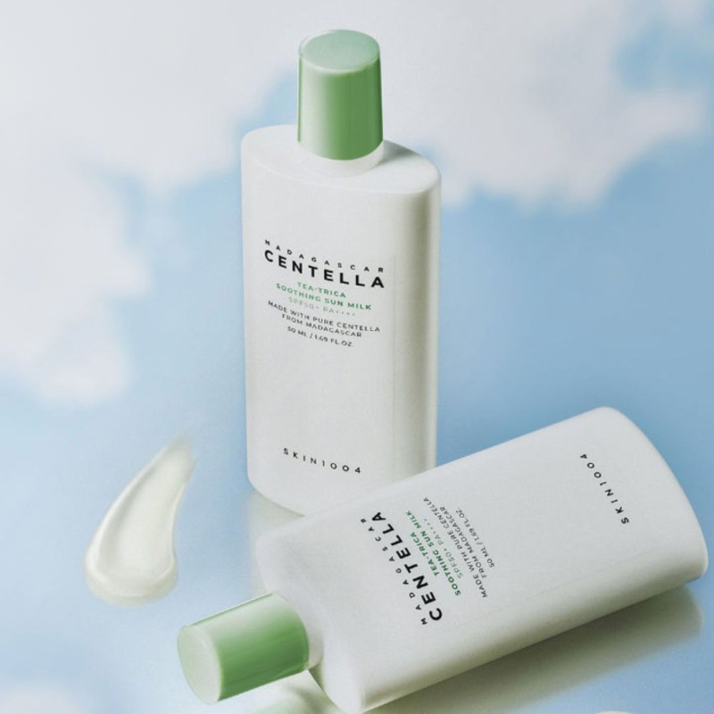 SKIN1004 Солнцезащитное молочко / SKIN1004 Madagascar Centella Tea-Trica Soothing Sun Milk  SPF 50+ Pa+++ (50ml) SKIN1004 Солнцезащитное молочко / SKIN1004 Madagascar Centella Tea-Trica Soothing Sun Milk  SPF 50+ Pa+++ (50ml)