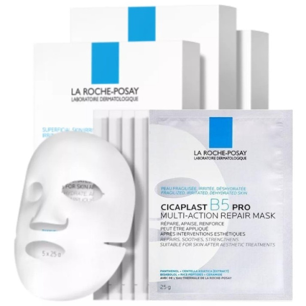 La Roche-Posay Cicaplast B5 Face Mask — интенсивно увлажняющая и успокаивающая тканевая маска