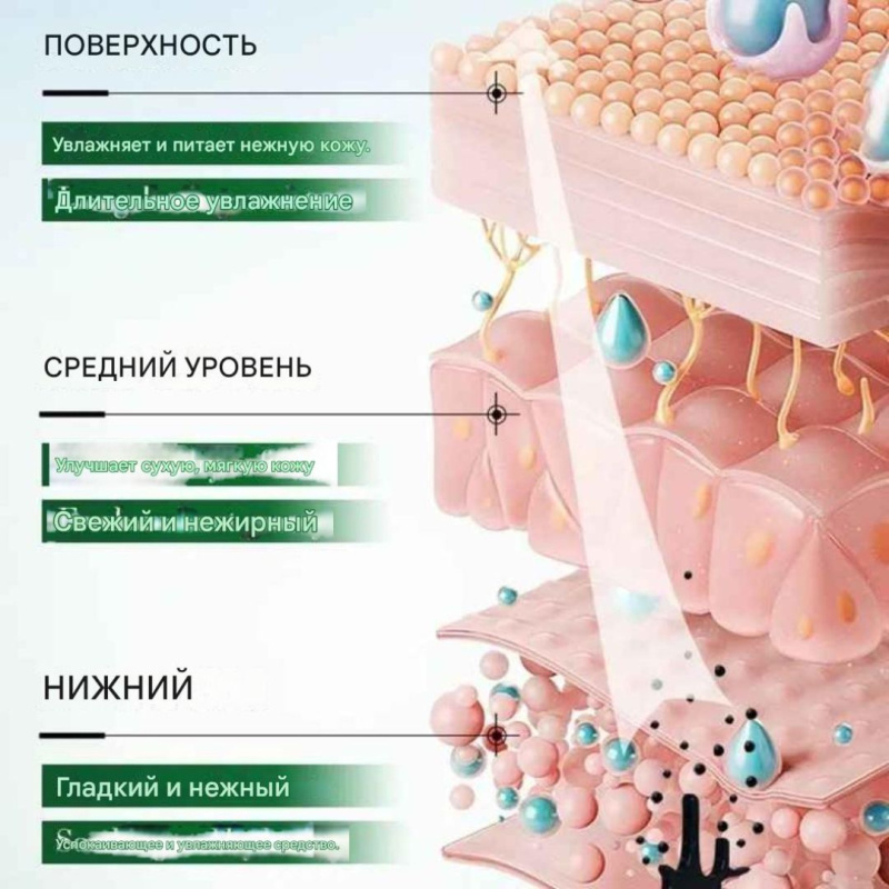 SADOER Набор уходовой косметики для лица, 3в1, с экстрактом Алое