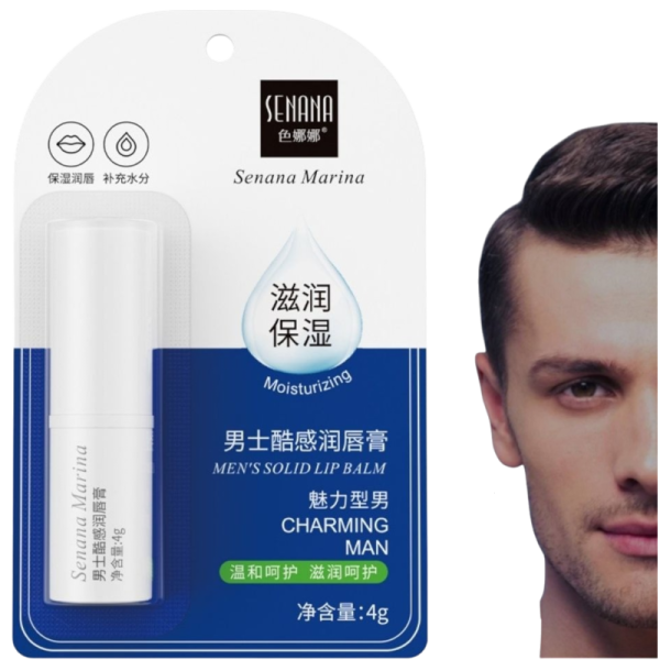 SENANA MARINA Бальзам помада для губ с экстрактом мужского одеколона