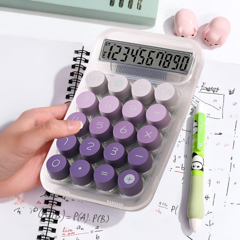 Компактный прозрачный калькулятор , настольный