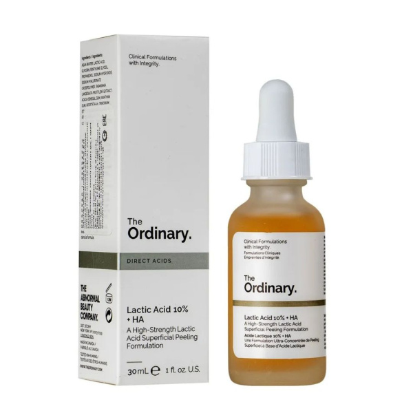 The Ordinary Отшелушивающий Пилинг с 10% молочной и гиалуроновой кислотой ,The Ordinary - Lactic Acid 10% + HA,30мл