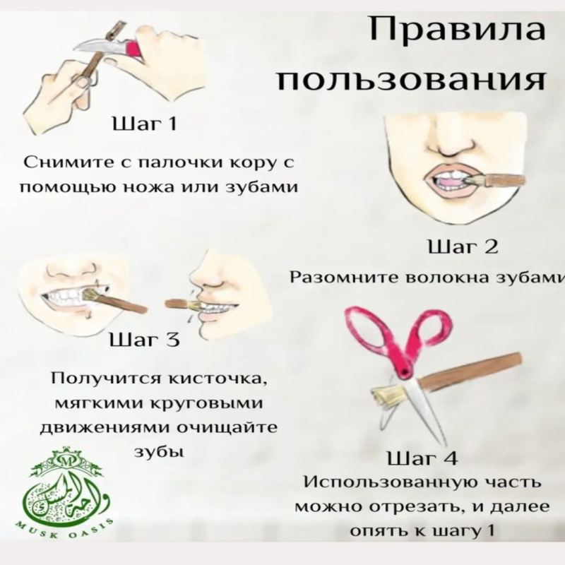 Сивак мисвак натуральная зубная щетка, 17 гр Сивак мисвак натуральная зубная щетка, 17 гр