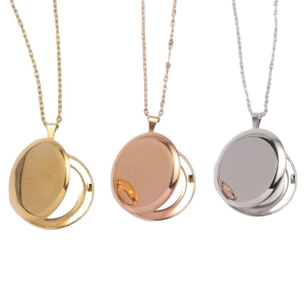 Целочка Медальон с гравировкой имени и фотографий для мужчин и женщин