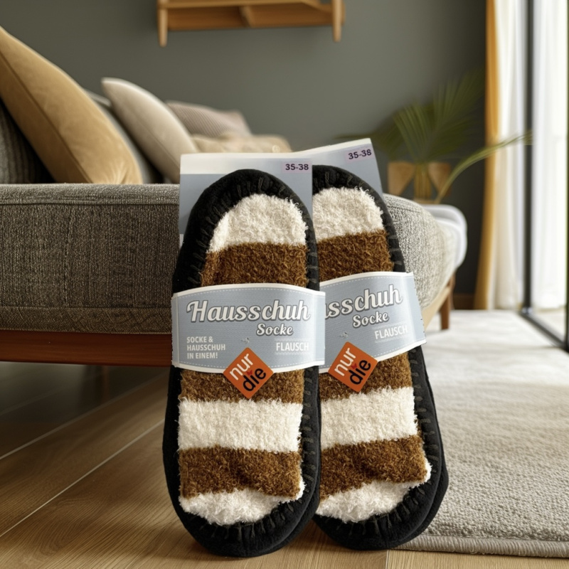 Мягкие и пушистые носки тапочки HOUSE SLING_COCkS