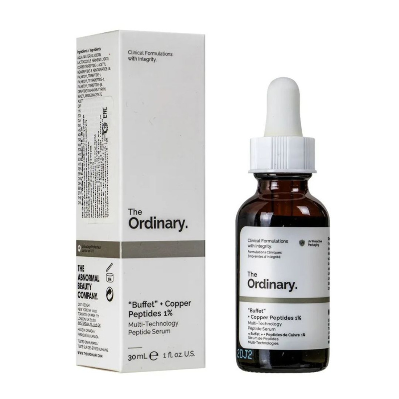The Ordinary Антивозрастная сыворотка "Buffet" с пептидами меди 1% ,The Ordinary "Buffet" + Copper Peptides 1% ,30мл The Ordinary Антивозрастная сыворотка "Buffet" с пептидами меди 1% ,The Ordinary "Buffet" + Copper Peptides 1% ,30мл