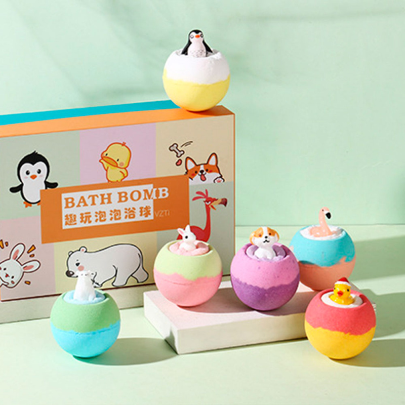 Бомбочка для ванны соли с игрушкой: 100г