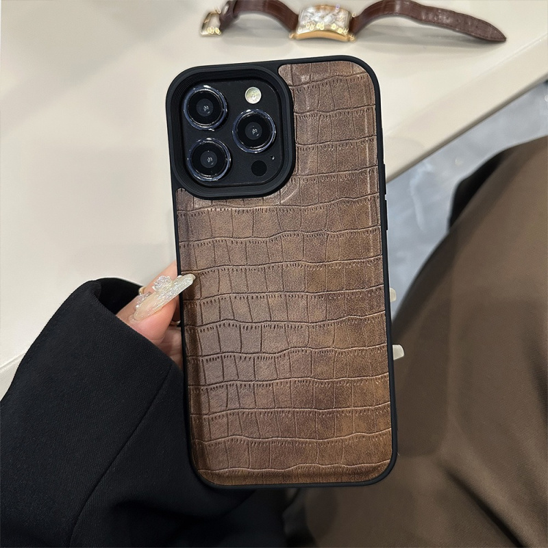 Модный чехол для телефона с текстурой крокодила для IPhone  12 Pro Модный чехол для телефона с текстурой крокодила для IPhone  12 Pro