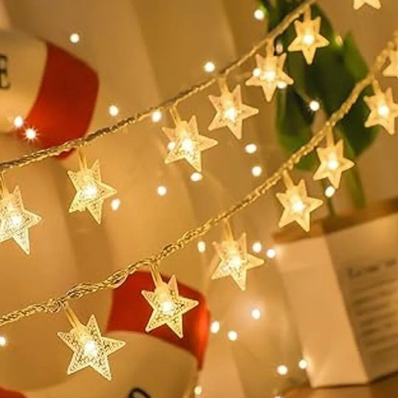 Гирлянда Звезды 80 ламп, 10 м