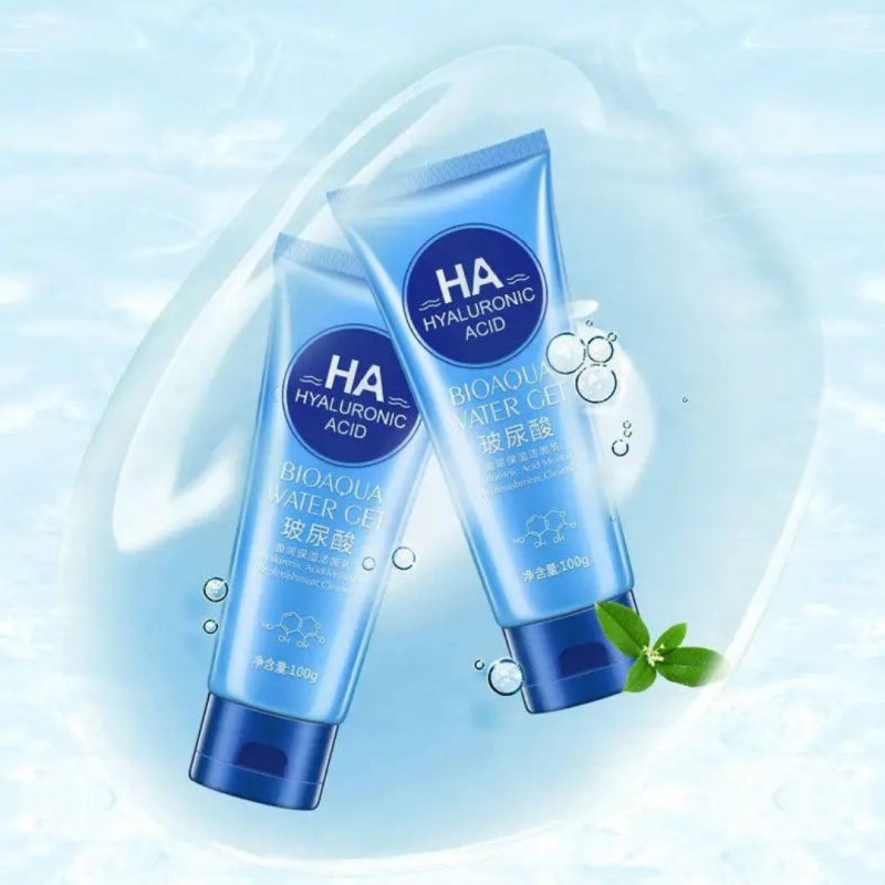 BIOAQUA Пенка для умывания с гиалуроновой кислотой HA Hyaluronic Acid Water Get, 100г BIOAQUA Пенка для умывания с гиалуроновой кислотой HA Hyaluronic Acid Water Get, 100г